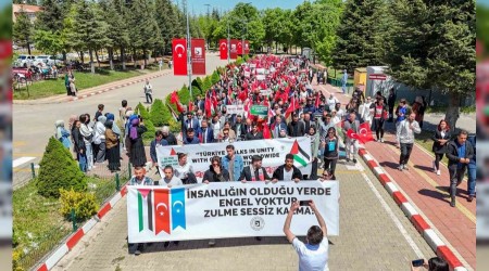 BE'den sesler Filistin ve Dou Trkistan iin ykseldi